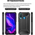 thumbnail image 2 of XYCCA Armor Case for Huawei P30 Lite,Dual Layer TPU + PC Rugged Cover Case with Black Tempered Glass Screen Protector for Huawei P30 Lite [ Air Bounce Technology], 2 of 7
