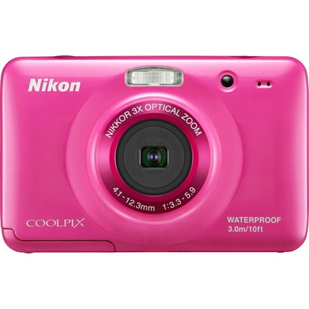 Nikon CoolPix S30 Pink 10.1MP Digital Camera w/ 3x Optical Zoom, 2.7" LCD Display, Waterproof