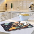 thumbnail image 6 of Sloth Space Planet Dish Drying Mat for Kitchen Counter, Ultra Absorbent Reversible Microfiber Dishes Drying Rack Pad Heat-resistant Mats 18x24in Home Decor, 6 of 7