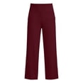 thumbnail image 6 of Admvng Womens Pants Solid Casual Elastic Waist Yoga Workout Leggings, 6 of 8