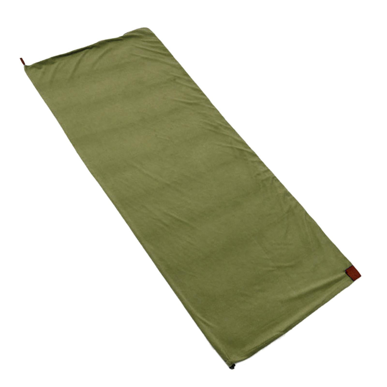 2x Camping Blanket Soft Fleece Lining Outdoor Lightweight Thermal Warm Emergency Blue Deep Green