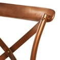 thumbnail image 5 of DecMode Metal Dining Chair with Brown Rattan Seat, Set of 2, Copper, 5 of 9