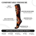 thumbnail image 3 of Lsque Satanic Skull Pattern Sport Compression Socks for Men & Women 15-20 mmHg Knee High Nurse Pregnant Running Medical and Travel Athletic, 3 of 6