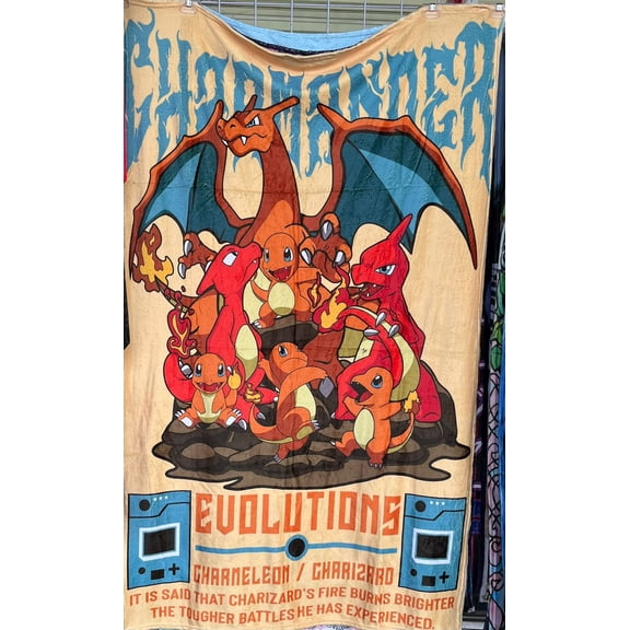 Exclusiva! Cobija Frazada Ultra Suave Charmander Pokemon Evolucion