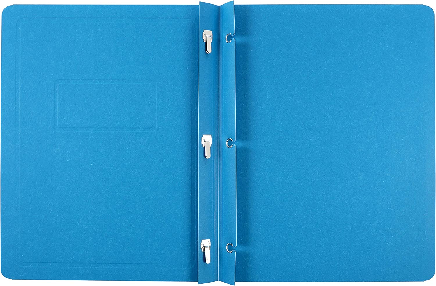 Oxford Title Panel and Border Front Report Covers, Light Blue, Letter Size, 25 per Box, (52501EE