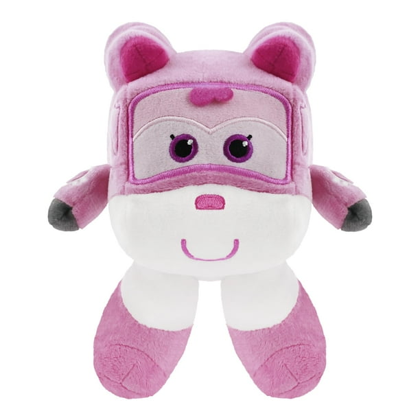 Peluche Super Wings 7 Dizzy para bebés y niños, color rosa