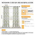 thumbnail image 3 of JIANCOL Blackout Curtains for Bedroom 2 Panels Set-Full Blackout Thermal Insulated House Print Window Drapes Dreamhouse Decor with Grommet for Living Room (Green,52"W x 63"L), 3 of 7