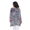 thumbnail image 3 of White Mark Women's Plus Size Cold Shoulder Animal Print Tunic Top, 3 of 3