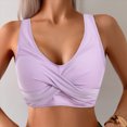 thumbnail image 2 of HCNTES String Bikini Tops for Women Bathing Suit Swim Tops Sexy Triangle Bikini Top(M,a5-Light Purple), 2 of 9
