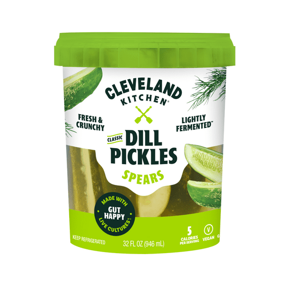 Cleveland Kitchen, Classic Dill Pickle Spears, 32 fl oz