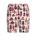 thumbnail image 3 of Picia Rocket Pattern Pajama Shorts for Men, Men's Pajama Bottoms, Sleepwear,Short Pajama Pants-4X-Large, 3 of 9