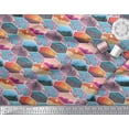 thumbnail image 2 of Soimoi Poly Georgette Fabric Floral & Geometric Patchwork Print Sewing Fabric Yard 52 Inch Wide, 2 of 3