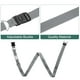 thumbnail image 3 of Uxcell 2 Pcs Correas para Equipaje para Maletas de 20-30 Pulgadas, Correa de Conector Ajustable con Hebilla para Viaje, Correa de Maleta con Hebilla de Contraseña y Etiqueta para Maleta, Negro/Grey, 3 of 7