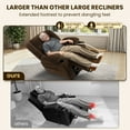 thumbnail image 3 of Power Lift Recliner Chair for Elderly with Heating & Vibration Massage, Large Wide Heavy Duty Extended Footrest for Big & Tall, 2 Cup Holders & Side Pockets Plush Flannel, 3 of 8