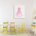 thumbnail image 2 of Stupell Industries Pink Ballerina Dress Canvas Wall Art, design by Camila Juncos, 30 x 24, 2 of 7