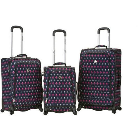 Rockland Luggage Fusion 3-Piece Expandable Spinner Luggage Set