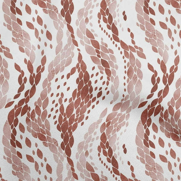 oneOone Viscose Chiffon Brown Fabric Abstract Sewing Material Print Fabric By The Yard 42 Inch Wide