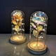 thumbnail image 2 of Cubierta de cristal rosa, flor de lámina dorada con luz LED, flor eterna, decoración navideña para el Día de San Valentín, 2 of 6
