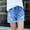 Light Blue, variant on Cethrio Kids Girls Denim Shorts, Pocket Elastic Waist Embroidered Printed Short Jeans Light Blue Size 5 T