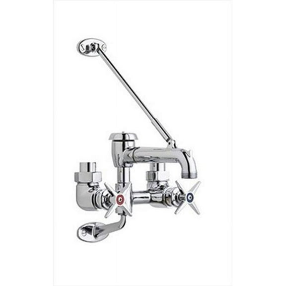 Chicago Faucet 835-CP Wall Mount Exposed Service Sink Fitting in Chrome