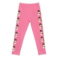 thumbnail image 5 of Tfken Pants For Girls Kids Snowman Print Slim-Leg Leggings Pink Winter Trousers Size 5-6 Years, 5 of 5