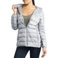 thumbnail image 3 of AlpineSwiss Womens Hooded Down Alternative Puffer Jacket Warm Light Bubble Coat, 3 of 8