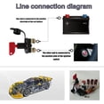 thumbnail image 3 of Paquete de 2 llaves dobles de gran tamaño M8 de dos orificios, 12 V/24 V, aislador de batería automotriz, interruptor de corte de energía, interruptor de emergencia, 3 of 5
