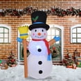 thumbnail image 3 of 12 m muñeco de nieve gigante luces giratorias LED adorno inflable decoraciones navideñas Hugtrwg Para estrenar, 3 of 9