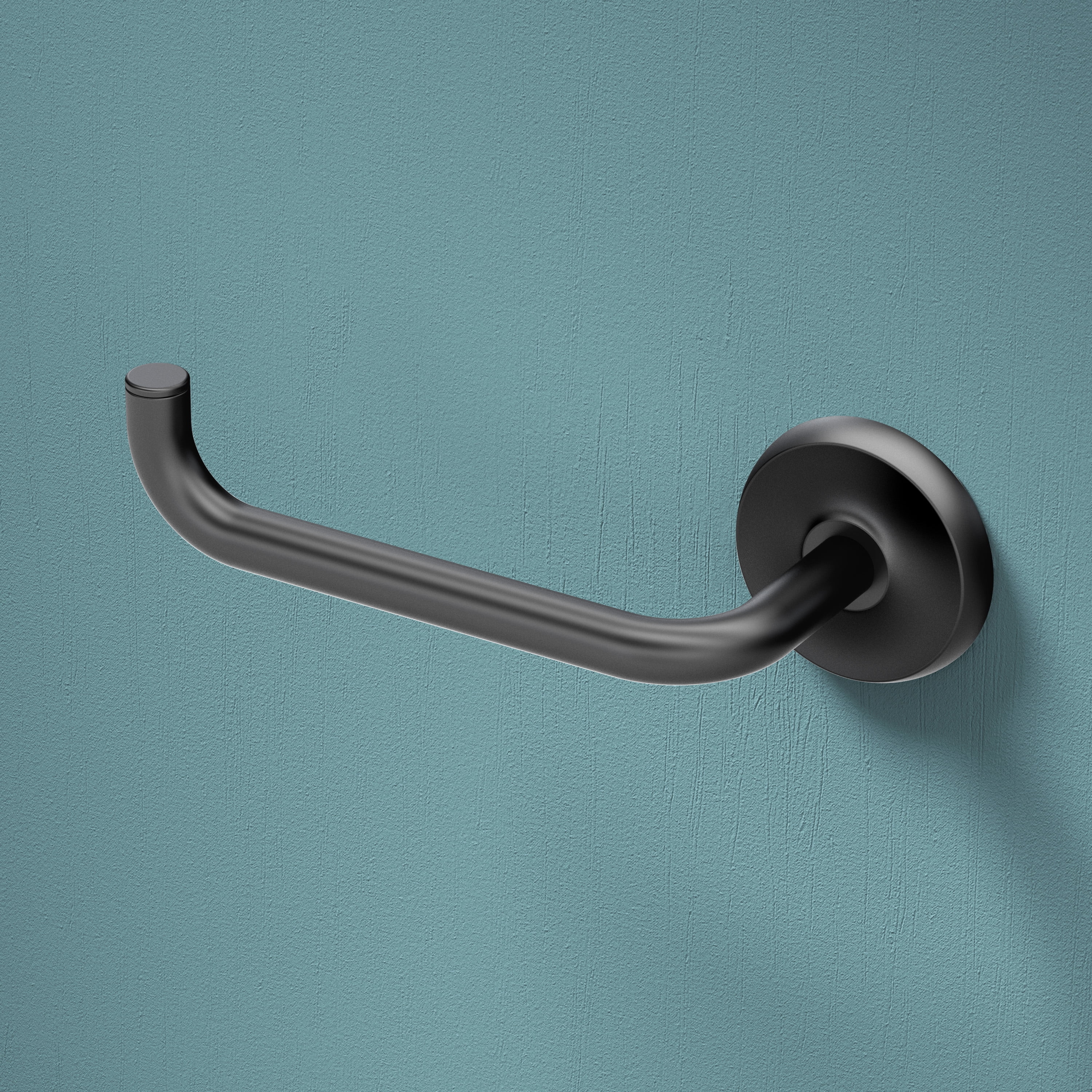 Gatco 5370MX Designer II Euro Toilet Paper Holder, Matte Black