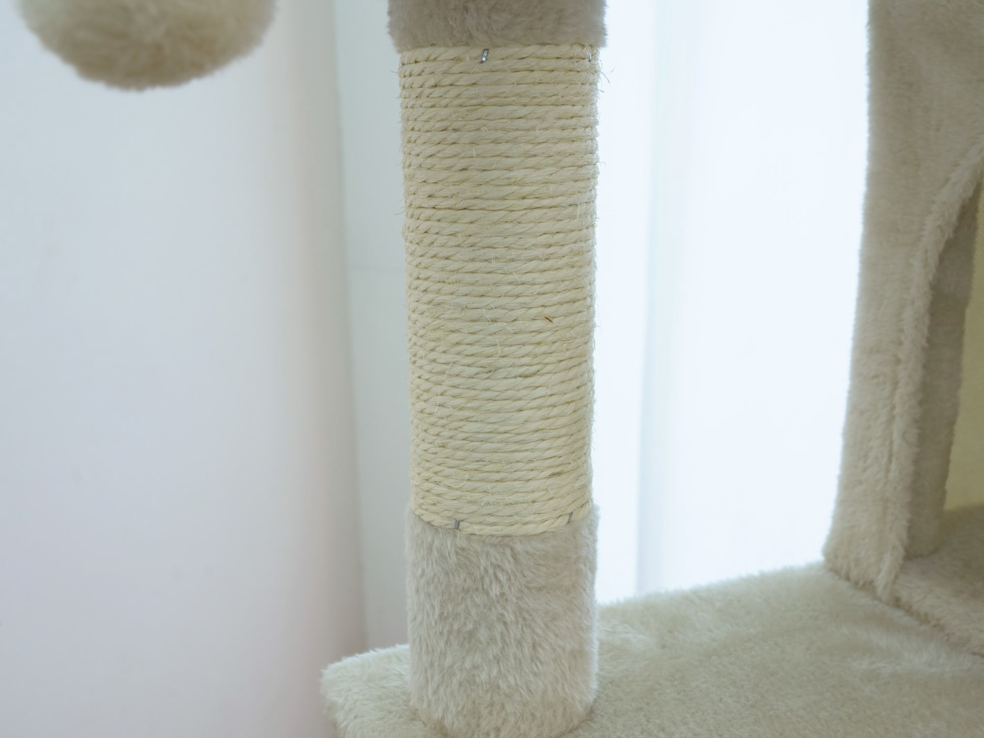 Vibrant Life Heavy Duty 7-Level 67" Cat Tree with Scratch Ramp, Hammock, and Two Condos, Beige
