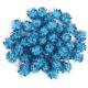 thumbnail image 1 of YYCRAFT 200 pompones de oropel con purpurina, bolas brillantes, color azul (20 mm), 1 of 1