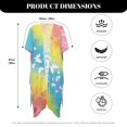thumbnail image 6 of HELLHERO Women's Watercolor Gradient Butterfly Kimono - Lightweight Breathable Beach Cover Up | Flowy Open Front Cardigan for Summer Vacation & Poolside, 6 of 6