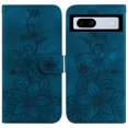 thumbnail image 2 of Compatible with Google Pixel 7A Embossed Lily Wallet Case with Card Holder PU Leather Flip Cover, 2 of 5