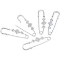 thumbnail image 3 of B-1 Fibula Brooch Safety Pin Crystal Rhombus Simple Clothing Scarf, 3 of 3