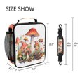 thumbnail image 5 of ALAZA Mushrooms Lunch Box Insulated Lunch Bag Reusable Thermal Cooler Tote School Picnic, 5 of 6