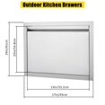 thumbnail image 4 of Qinaqin 8132| cm de Profundidadurable 1 Stainless Steel Gabinete Puerta Left Opening 17\, 4 of 6