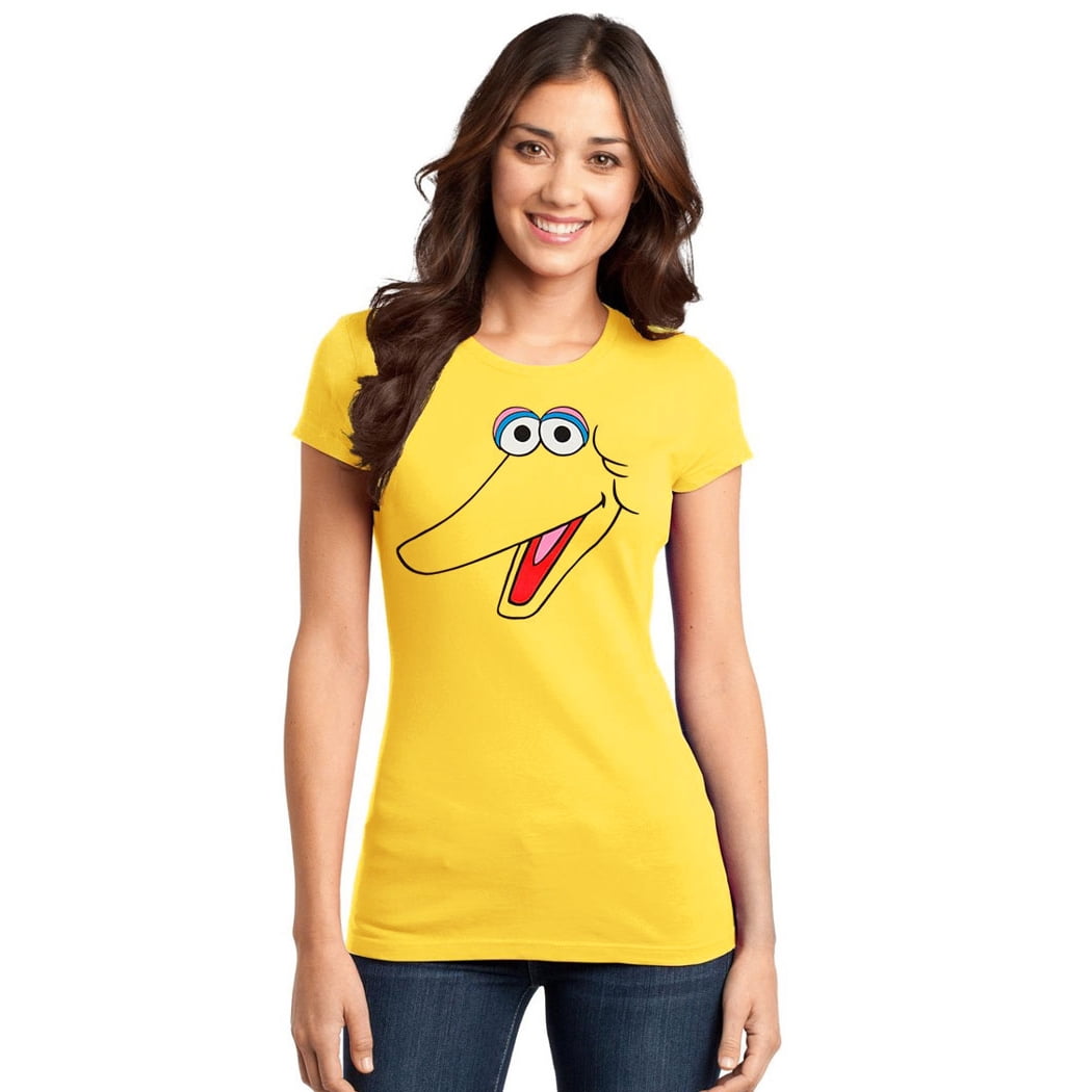 Sesame Street Big Bird Junior Women's T-Shirt -