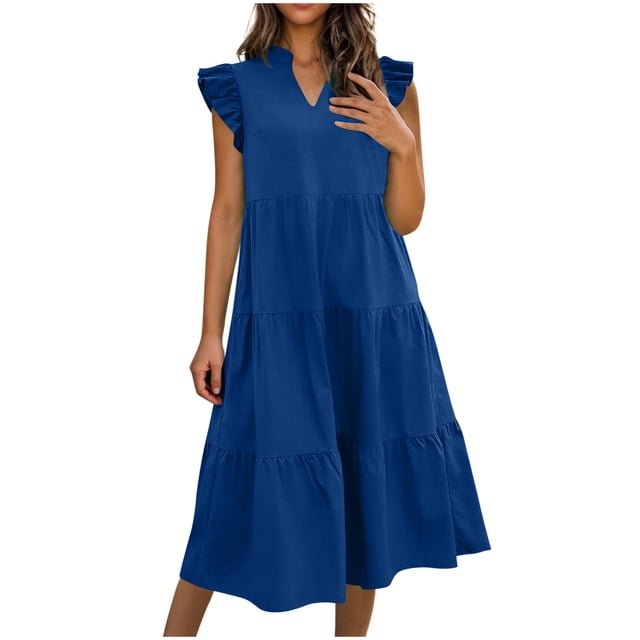 Hauts à Enfiler pour Femmes Vêtements Printemps Automne 2025 Chemises à Manches Longues Tendance Col Rond Ample Festival Hauts Unis Col en V Chandail Sans Manches Plissé Robe Irrégulière Grande Taille pour Femmes Été