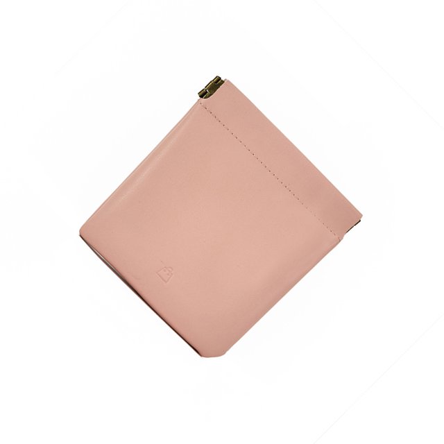 Billuyoard Bolsa de Cable de datos de cierre automático, servilleta sanitaria de cuero impermeable, llaves, bolsa de almacenamiento de joyas para Almacenamiento y organización del hogar Rosa