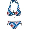 thumbnail image 2 of HPINK-T Women's Halter Triangle Bikini Tie Side Bottom Two Piece Swimsuit, 2 of 12