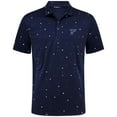 thumbnail image 2 of Men's Levelwear Navy St. Louis Blues Confetti Insignia Core Polo, 2 of 3