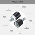 thumbnail image 4 of 6 Pack M4x10mm Thread Studs Rubber Shock 10x10mm Male Female 6 Pack M4 Lock Nuts, 4 of 6