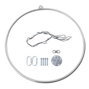 Anqidi 33.46/35.43 Aerial Hoop Kit Steel Aerial Lyra Hoop Dancing Circus Gymnastic Yoga Ring, Fully Strength Tested & Certified Max Load 253.5lb