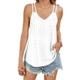 thumbnail image 4 of JUNWELL New Solid Color Crew Neck Tank Top for Women, 4 of 7