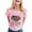 n-537Pink2575, variant on CUSTG Women T-Shirts Casual Short Sleeve Round Neck T Shirt With Letter Print American Flag Print Round Neck Everyday 4th Of July Holiday 1776-2026 Tops