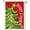 Red, variant on Sm:)e Winter Christmas Tree Garden Flag 12 x 18 Inch