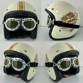 thumbnail image 4 of Retro Flat Goggles Vintage Windproof Riding Motorcycle UV-Cut Tinted Sunglasses, 4 of 7