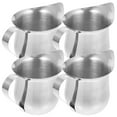 thumbnail image 6 of REACHISE 4pcs Stainless Steel Milk Pitcher Cream Pitcher Small Coffee Milk Cream Pitcher Sauce Holder, 6 of 8