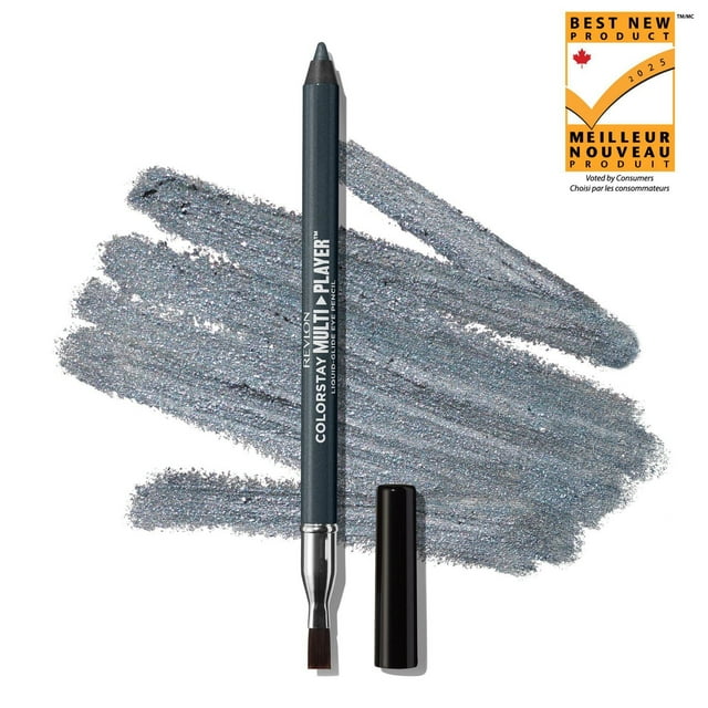 Revlon ColorStay Multiplayer™ Liquid-Glide Eye Pencil, Multi-Use Eye Makeup With Blending Brush