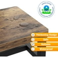 thumbnail image 6 of Wooden Step Stools for Adults Kids with Non-Slip Rubber Feet, Heavy Duty Stepping Stools with 500-LBS Capacity for Bedroom Kitchen Bathroom, Bed Steps for High Beds, Easy to Assemble, Rustic Brown, 6 of 6